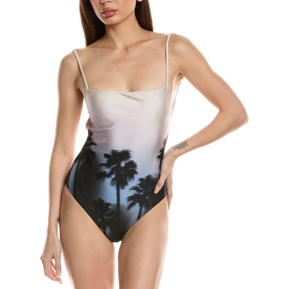 Simkhai Womens  Elenora One-Piece, Grey